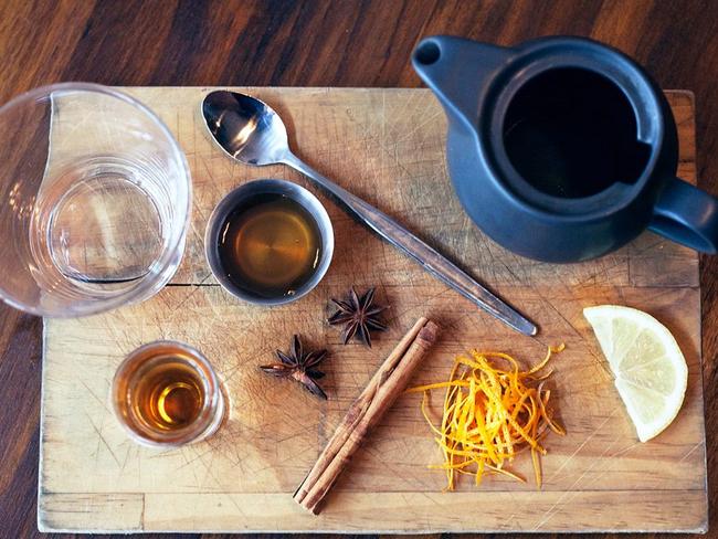 Deconstructed chai lattes are growing in popularity in Melbourne's cafes — just like this one served up at The Joinery Elwood. Picture: Facebook