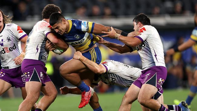 Parramatta is set to lose local junior Oregon Kaufusi. Picture: Phil Hillyard