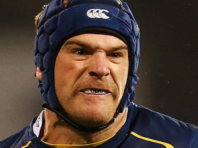 CANBERRA, AUSTRALIA - MAY 10: Pat McCabe of the Brumbies makes a line break during the round 13 Super Rugby match between the Brumbies and the Sharks at Canberra Stadium on May 10, 2014 in Canberra, Australia. (Photo by Mark Nolan/Getty Images)