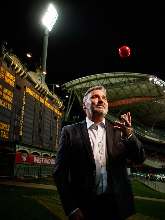 SACA chief executive Keith Bradshaw, pictured, and Premier Steven Marshall have met with Cricket Australia chief executive Nick Hockley to discuss next month’s day-night Test scheduled for Adelaide Oval. Picture MATT TURNER.