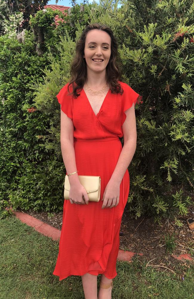 Anna Fairleigh at her Year 12 formal.