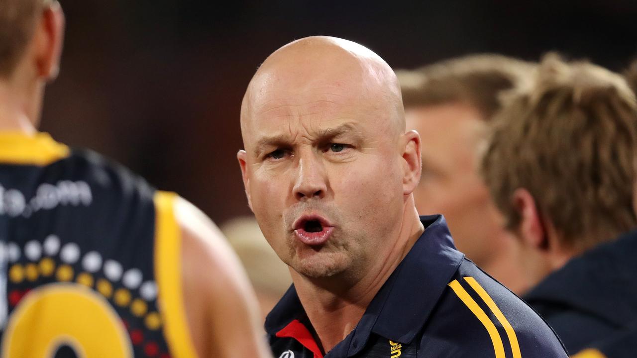 It’s a frustrating time for Adelaide. (Photo by Sarah Reed/AFL Photos via Getty Images)