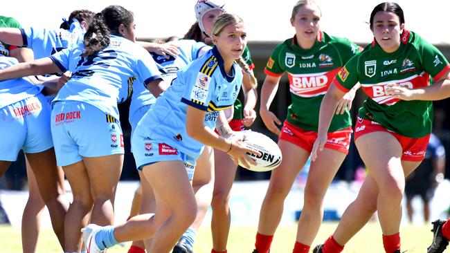 Harvey Norman under 19 rugby league between Wynnum-Manly and Norths Devils. Saturday February 25, 2022. Picture, John Gass