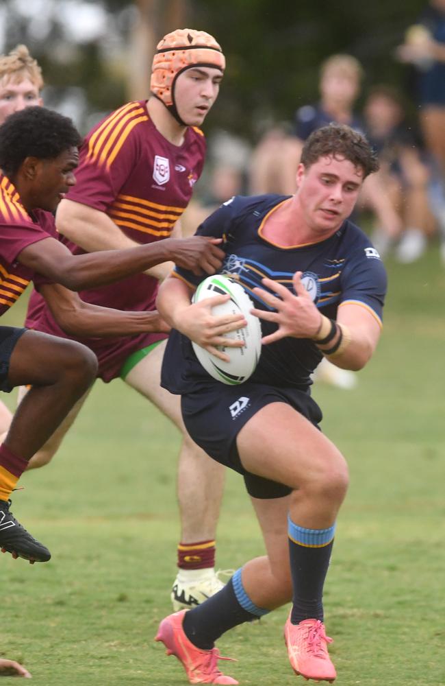 Round 4 of the Townsville Blackhawks Schoolboy Trophy. Ryan Catholic College against Southern Cross Catholic College at Ryan Catholic College. Picture: Evan Morgan