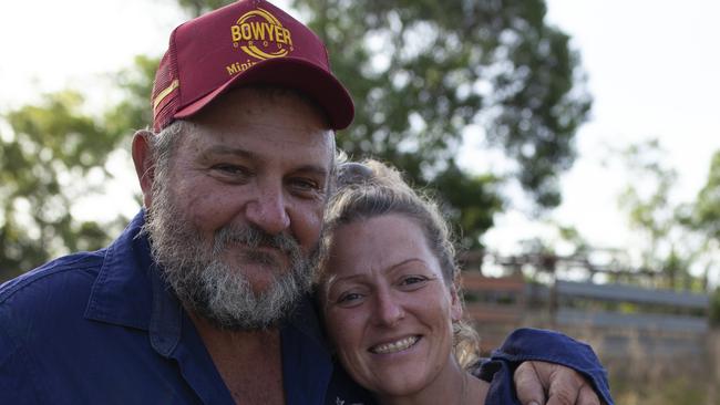 Emma Jackson and her husband Neville smiling with joy after Ms Jackson became an honourable award winner. Picture: Supplied