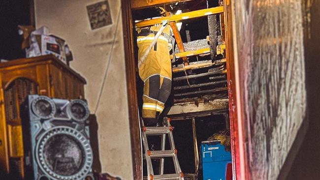 A Narromine house caught on fire on Monday morning. Photo: Fire and Rescue NSW Station 401 Narromine