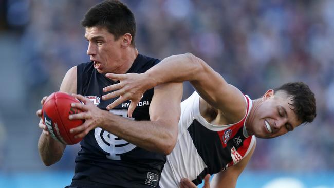 Former Carlton star Matthew Kreuzer is among a long line of players to have lodged a clearance to a local club. Photo by Darrian Traynor/Getty Images