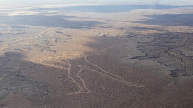 The identity of those who created the Marree Man remains a mystery. Picture: Simon Cross.