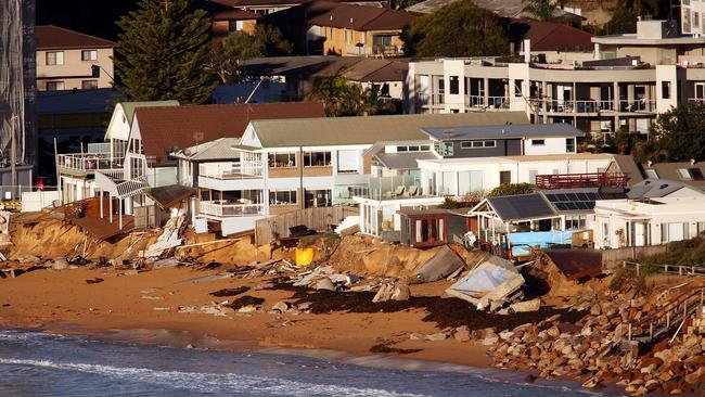 Collaroy beachfront homes after last week’s storm.