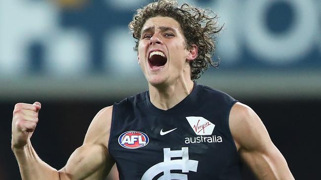 Charlie Curnow is a young star of the competition. Picture: Getty