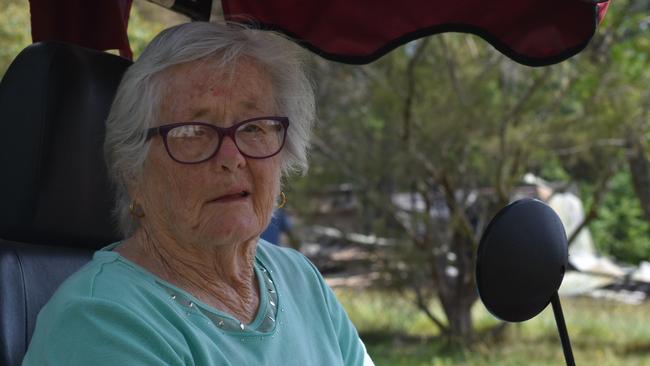 Daisy Stewart, 91, said the destruction of St Patrick‘s Church in Nimbin was a loss for the whole community.