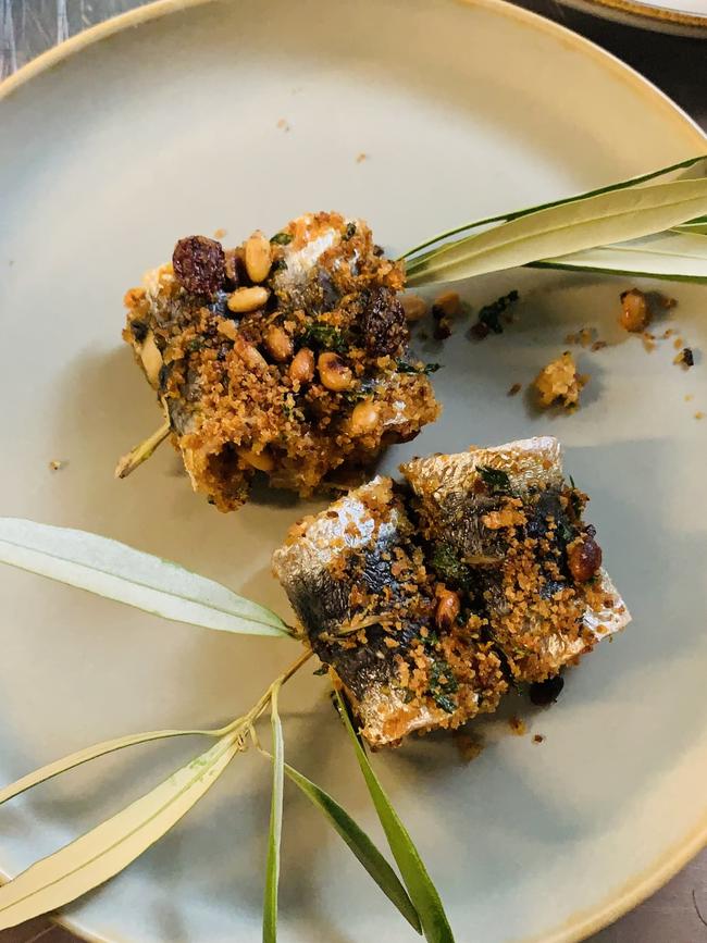 Novellino's Sarde a beccafico (Sicilian style sardines). Picture: Supplied