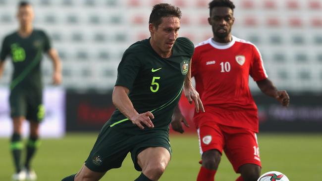 New Socceroos captain Mark Milligan says players are stepping up to fill leadership roles in the team. Picture: Getty Images 