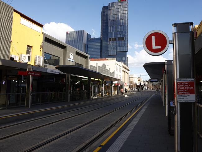 The first tram departed at 5am on Friday morning. Picture: Jonathan Ng