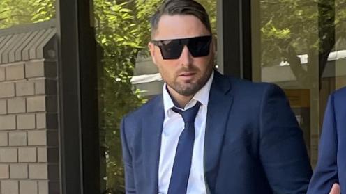 Morgan Haverfield-Price outside Parramatta Local Court for a hearing following an alleged road rage fatality.