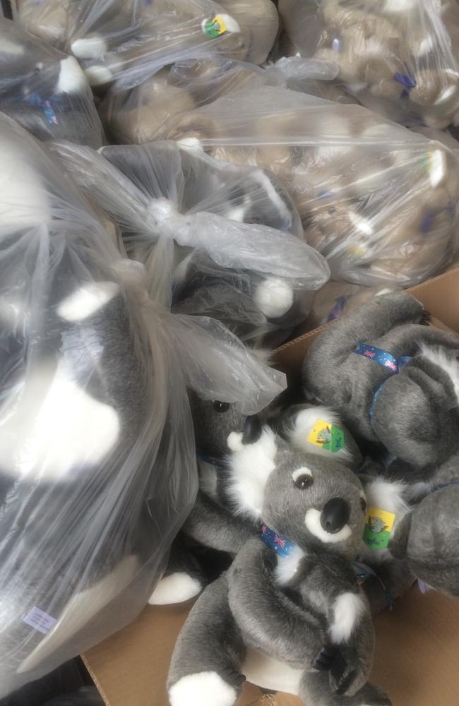 New consignment of fake Aussie koalas. Picture: GJ