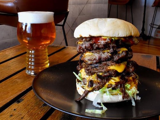 The Destroyer burger from Tugun Craft House. Photo: Facebook