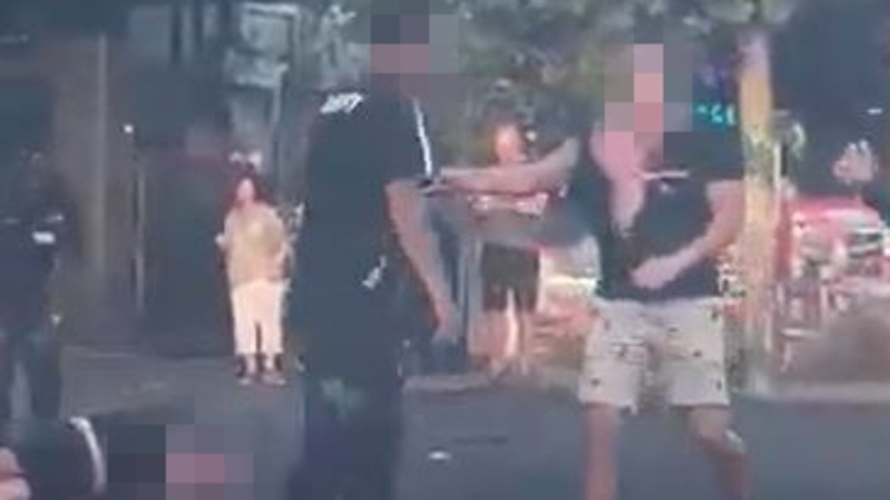 Watch: Shocking brawl erupts in popular beach precinct