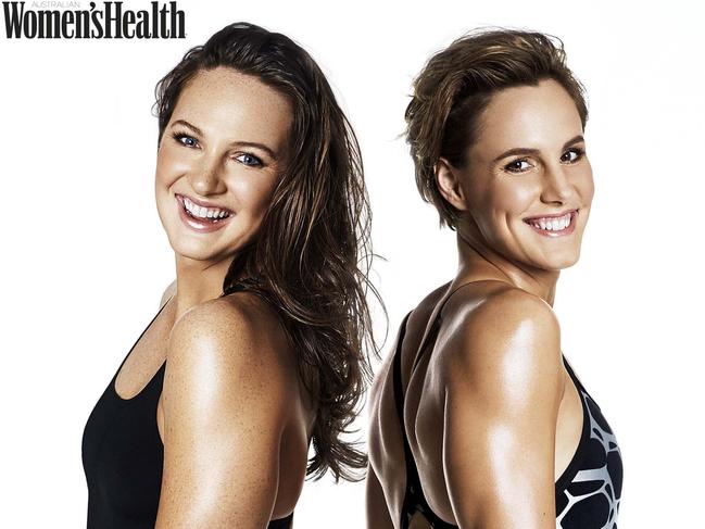 "WARNING SUNDAY FOR MONDAY PAPERS" Australian swimming sister Cate and Bronte Campbell. Please note the following conditions: _Watermarked shot must run online in its entirety together with the cover – clean images supplied for print use only. Pic credit: Richard Freeman for Women’s Health.