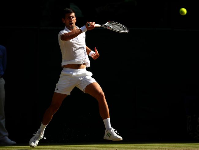 Novak Djokovic at Wimbledon this year.