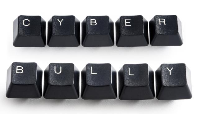 Cyber Bullying .. computer keys spelling cyber bully. Generic picture