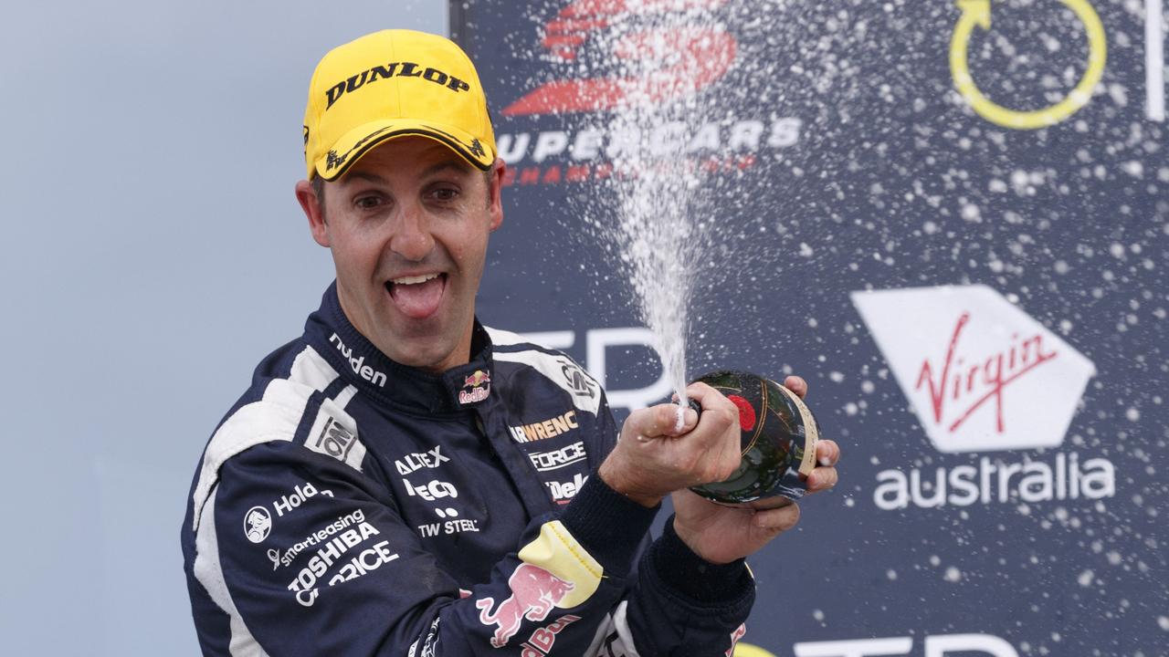 Jamie Whincup drew a fine on his Triple Eight team during his podium celebrations