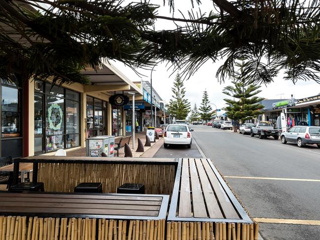 The main shopping centre of Ocean Grove. Picture: Mark Dadswell