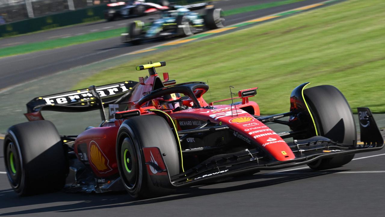 Sainz has conceded Fernando Alonso is more likely to take a race win this season. Picture: WILLIAM WEST/AFP