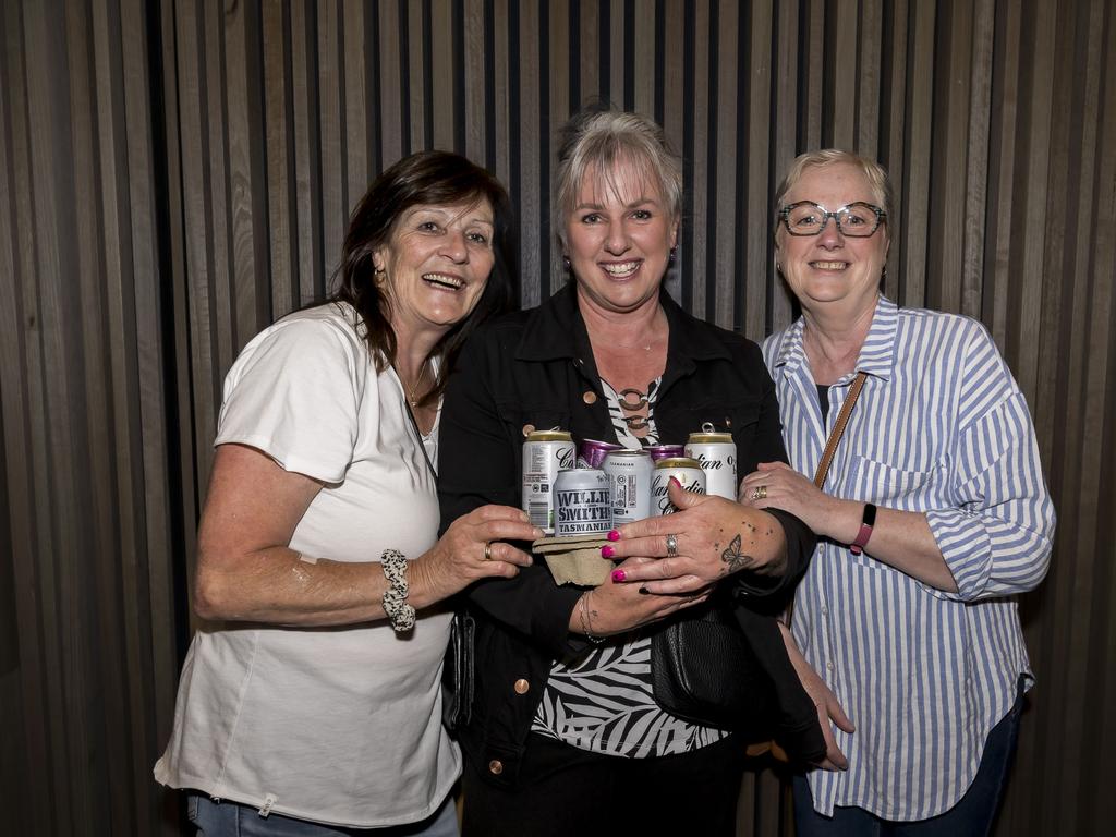 Cold Chisel The Big Five-0 tour - Vicki Howe, Gabby Clark and Jane Garvey. Picture: Caroline Tan