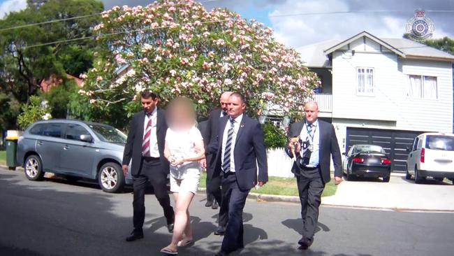 Police footage of Maree Mavis Crabtree’s arrest.