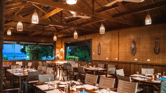 Dining room at Walindi Plantation Resort.