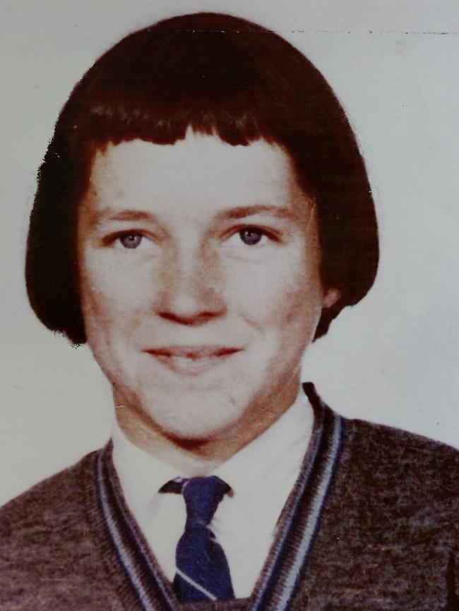 Maureen Braddy as a schoolgirl.