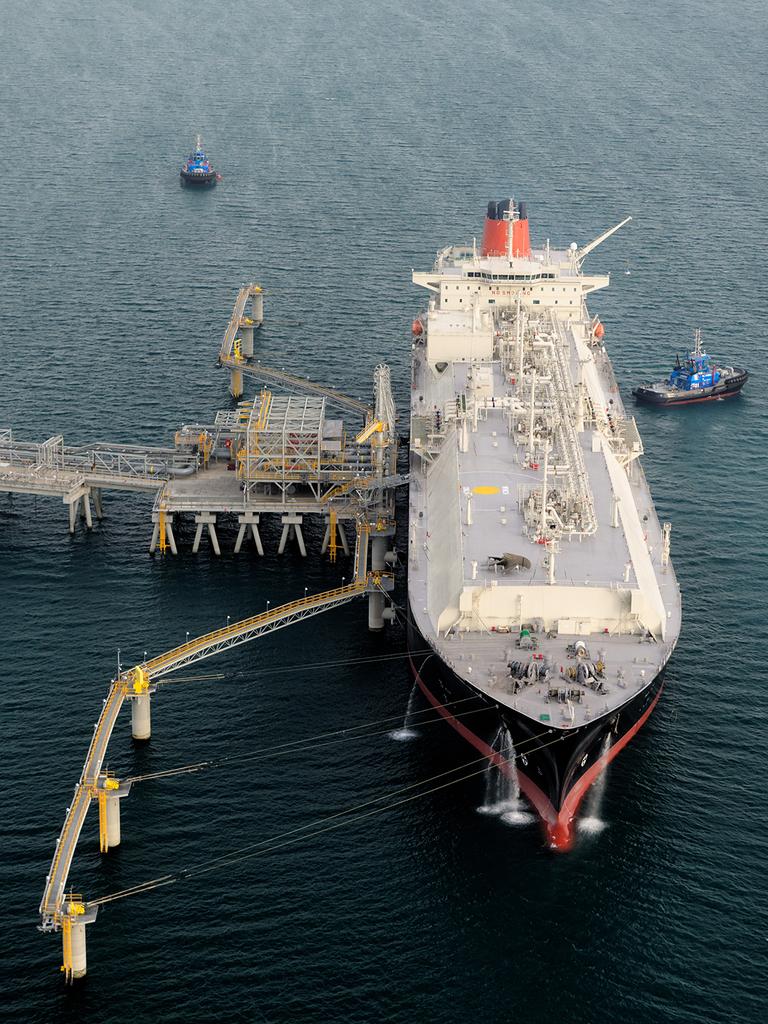 LNG being shipped out of Papua New Guinea.