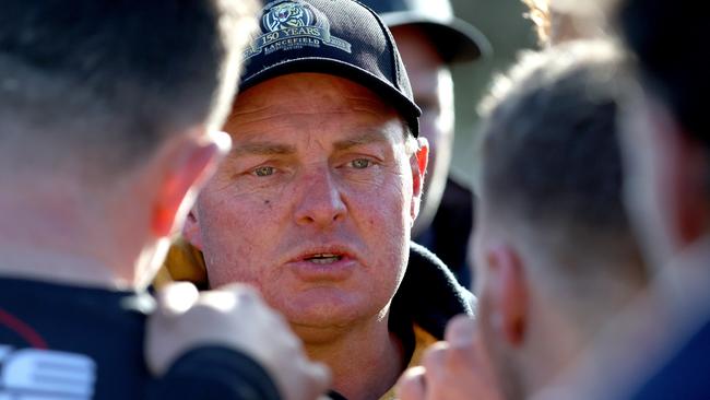 RDFNL: Lancefield v Woodend-Hesket: Tim Bannan coach of Lancefield at Lancefield Park on Saturday July 8, 2023 in Lancefield, Australia.Photo: Hamish Blair