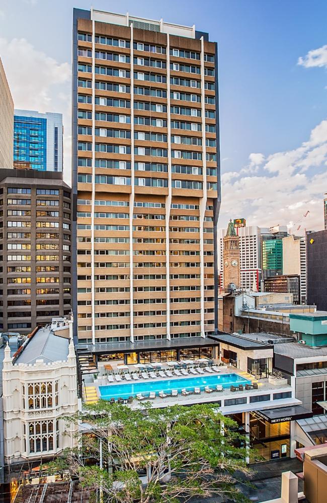 The 304-room, 4.5-star NEXT Hotel in the Brisbane CBD.