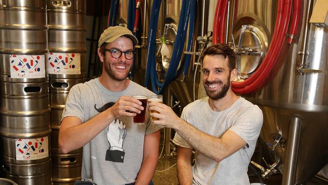 Tallboy and Moose co-owners Dan Hall and Steve Germain. Picture: ANDREW TAUBER