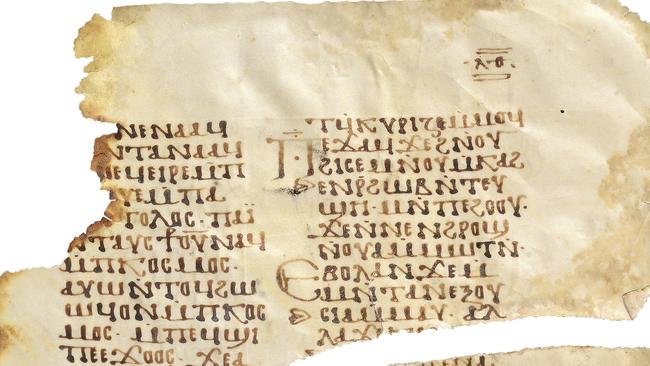 Coptic codex fragment Medieval Period, 900–1100 CE Egypt parchment known as The Rule of St Basil.