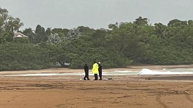 Early morning dog walkers were turned away from Casuarina beach after a deceased person was found on the sand on Valentine's day, 2024. Picture: Zizi Averill