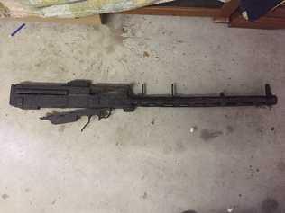 Police allege they discovered a .303 military style firearm at a house in Yamba