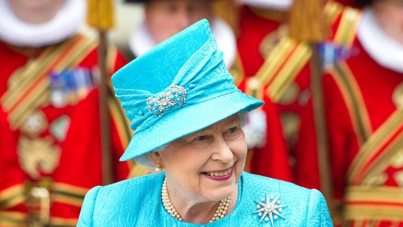 The Queen's final journey is underway. Picture: Leon Neal/AFP