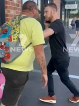 An alleged shop theft has escalated to a dramatic arrest in Adelaide’s CBD with police ordering a man to the ground at gunpoint. Picture: 7NEWS