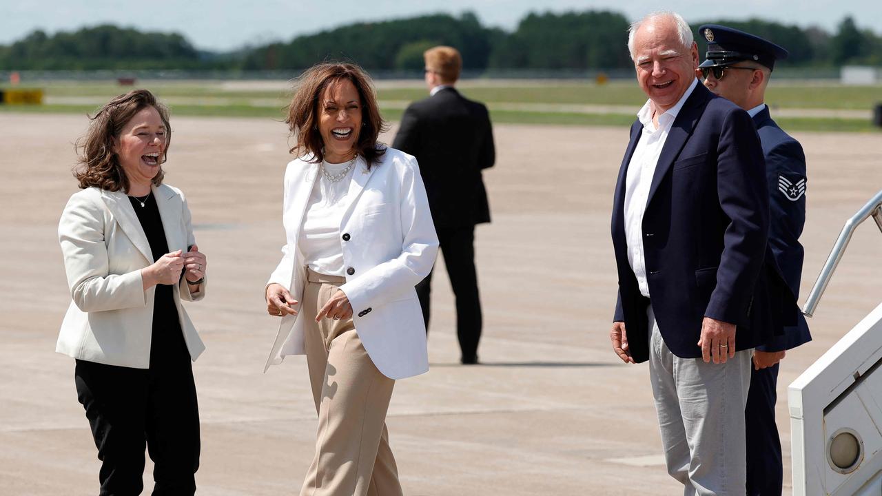 Harris has given few on-record answers to reporters since President Biden dropped his re-election bid. Picture: Kamil Krzaczynski/Pool/AFP