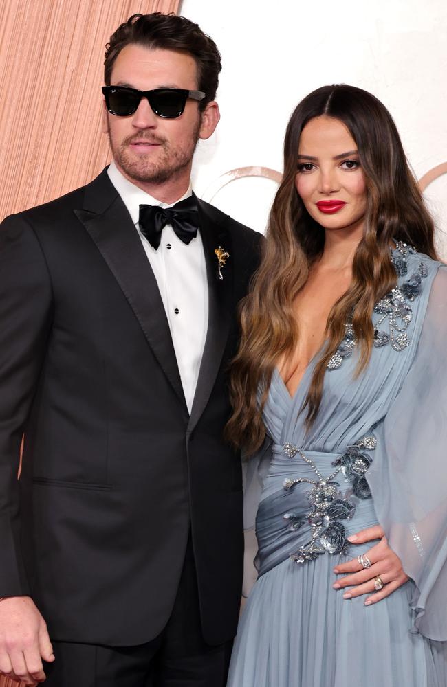 Miles Teller and Keleigh Sperry. Picture: Savion Washington/Getty Images