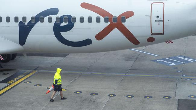 The future of Rex airlines is looking increasingly uncertain after it appeared to suspend Picture: NewsWire / Jeremy Piper