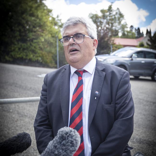 North Hobart president Craig Martin. Picture: LUKE BOWDEN