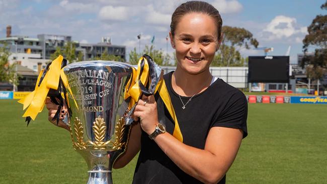 Aussie tennis star and diehard Richmond fan Ash Barty will present the Tigers with the premiership cup, should they beat Geelong in Saturday’s grand final.