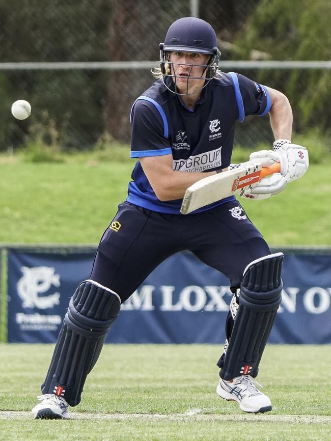 Premier: Prahran batsman Will Sutherland. Picture: Valeriu Campan