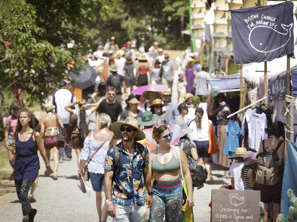 Crowds at the Woodford Folk Festival. Picture: Megan Slade/AAP