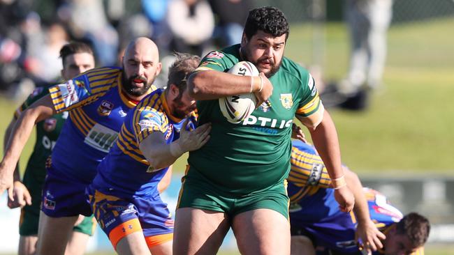 Shaquai Mitchell in action for the Wyong Roos. Picture: Paul Barkley/LookPro