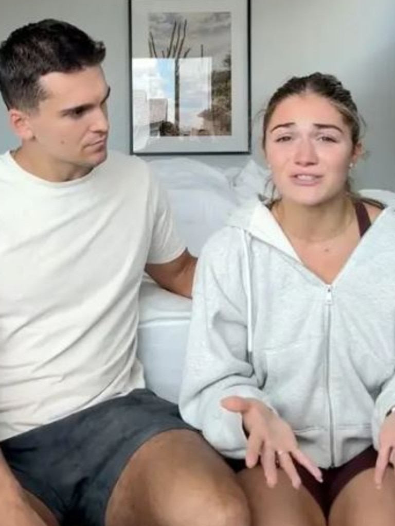 The couple were forced to film a TikTok video explaining that their children were not alone.